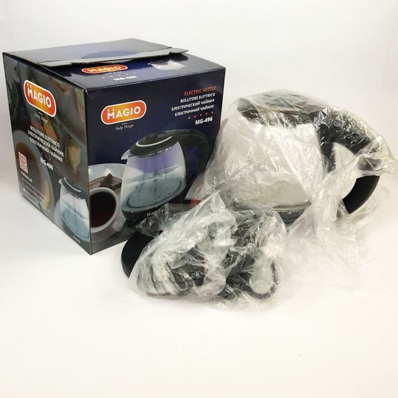 Хороший электронный чайник Magio МG-496 1 л 900 Вт, Бесшумный чайник, Электрочайник удобный TH-52 | Зображення 6