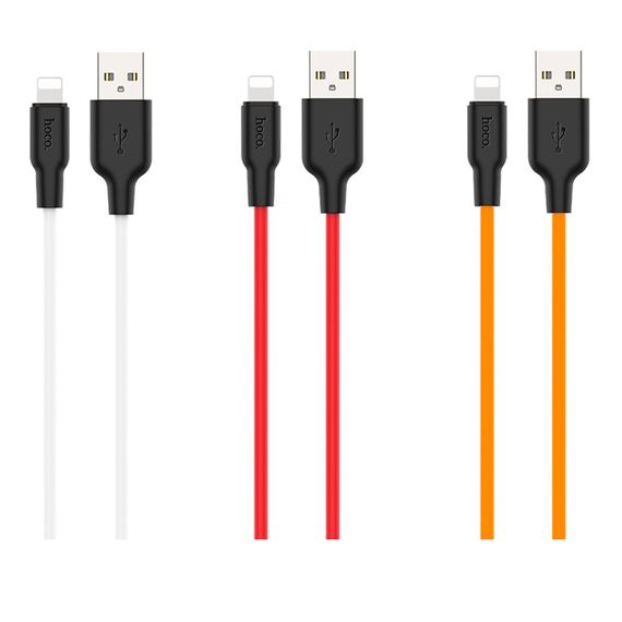 USB Hoco X21 Plus Silicone Lightning