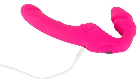 Страпон - Vibrating Strapless Strap-On | Зображення 1