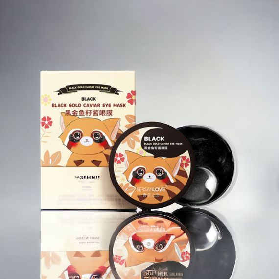 ГІДРОГЕЛЕВІ ПАТЧІ ПІД ОЧІ SERSANLOVE BLACK GOLD CAVIAR EYE MASK ІЗ ЗОЛОТОМ І ЕКСТРАКТОМ ЧОРНОЇ ІКРИ 60 ШТ.