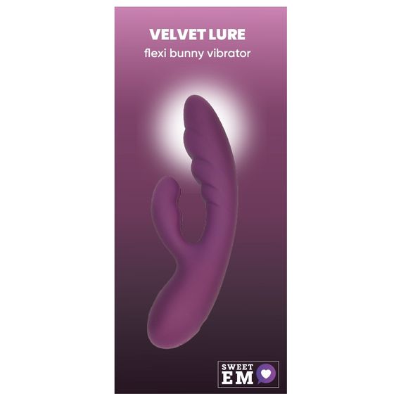 Вібратор-кролик Sweet Em, бордовий sexstyle
