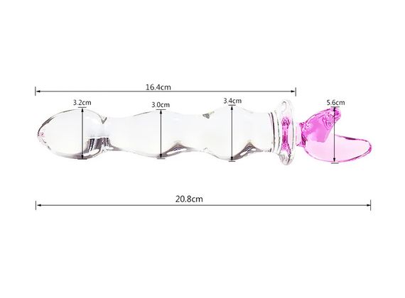 Анальна скляна пробка Тип B 16.4 см | Зображення 1