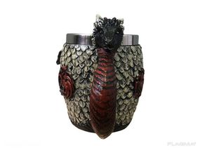Кружка Чашка Бокал Игра Престолов Fire and Blood Targaryen 3D Дом Таргариен Таргариены