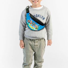 Сумка-бананка дитяча щенячий патруль "RAW PATROL" 32х15см, через плече для хлопчика (00272)