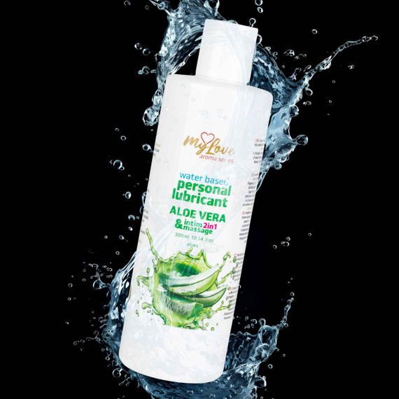 Водний лубрикант для інтимної близькості та масажу 2в1 MyLove Aroma Series Aloe Vera (Алое Вера) Sex Aura | Зображення 3