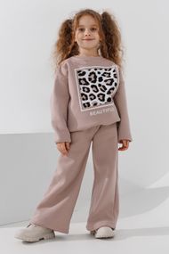 Костюм світшот+штани для дівчинки Atabey 10658 92 см Капучино shop (2000990831637)