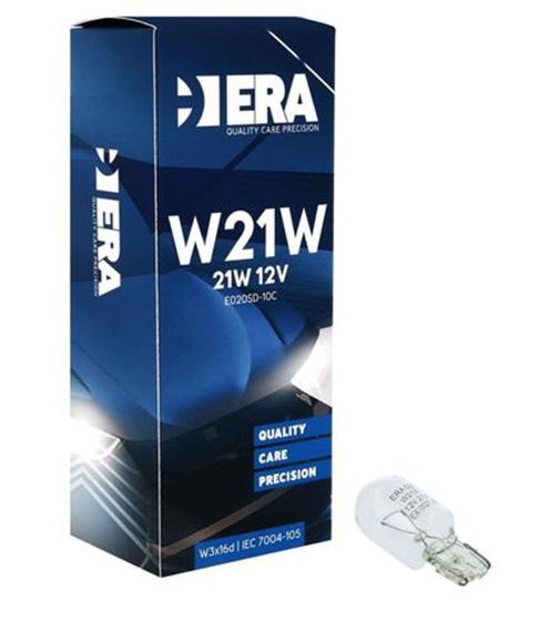 Лампа розжарювання W21W 21W 12V ERA E020SD-10C
