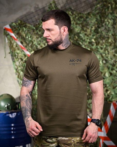Тактична футболка з відводом поту АК-74 олива ПП7632 | Зображення 4