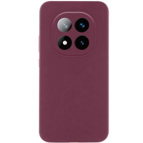 Чохол Silicone Cover Lakshmi Full Camera (AAA) для Xiaomi Redmi Note 14 Pro 4G Бордовий / Plum