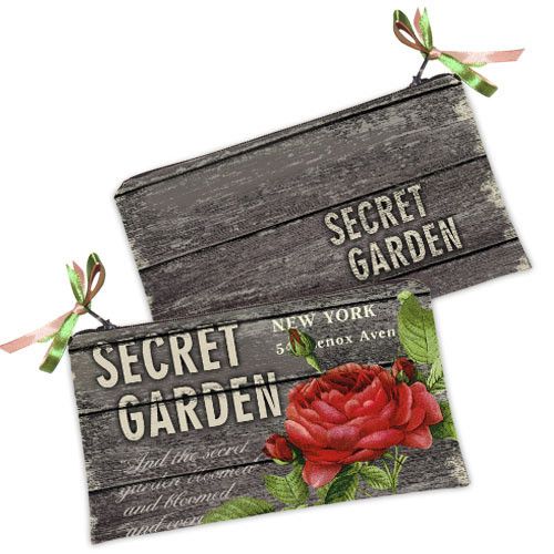 Косметичка жіноча Secret Garden красный 20х12 см (K_14S054)