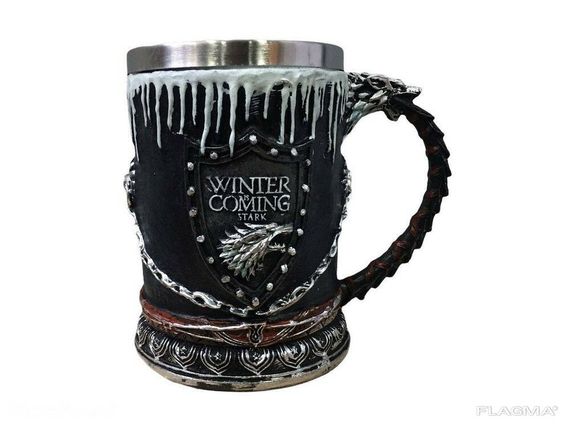Кружка Чашка Бокал Игра Престолов Зима Близко Winter is Coming Stark Game Of Thrones 3D... | Зображення 5