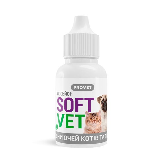 Лосьйон Provet SOFTVET для гігієни очей котів і собак 15 мл | Зображення 1