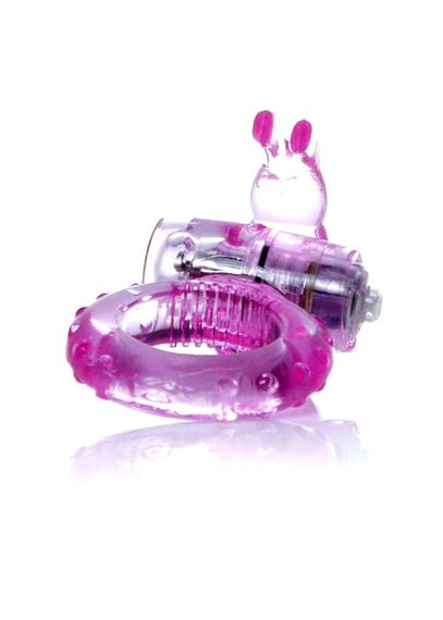 Ерекційне кільце Rabbit Vibro CockRing Pink Sex Aura | Зображення 3
