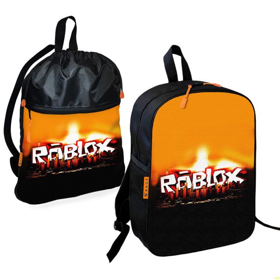 Шкільний рюкзак дитячий Роблокс / Roblox + Сумка для взуття спортивної форми рюкзак-мішок хлопчикові (01819)