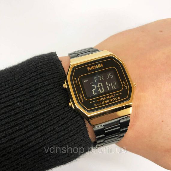 Классик часы скмей SKMEI 1647GDBK, Оригинальные мужские часы винтажные на цепочке CW-49 | Зображення 8