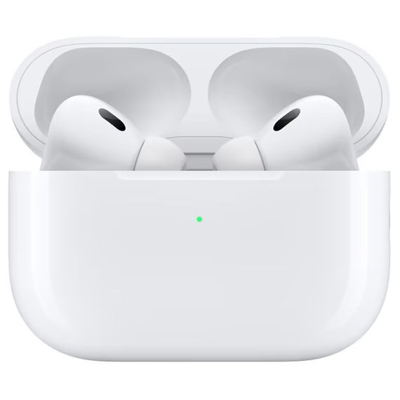 Бездротові TWS навушники Airpods Pro 2 ANC USB-C Wireless Charging Case for Apple (AAA) White | Зображення 1