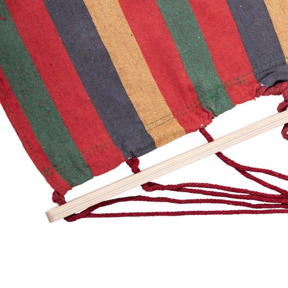 Гамак туристичний підвісний тканинний 174х80 см з планкою Червоний SJ-0010-2R | Зображення 2