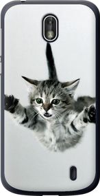 Чехол на Nokia 1 Летящий котёнок "2322u-1373-17620"