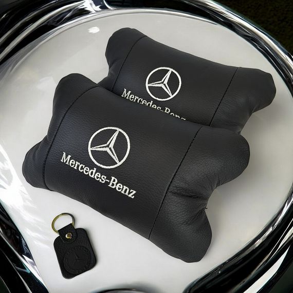 Подушка для підтримки голови Mercedes-Benz Мерседес, Подушки на крісло в авто, Авто подушка IE-634 під шию | Зображення 2