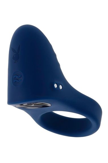Эрекционное виброкольцо Evolved Playboy синее, 7.8 см sexstyle | Зображення 2