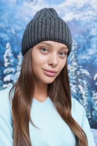 Шапка-колпак «Синтия» (5075) темно-серый