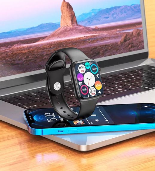 Смарт годинник Hoco Y5 Pro Smart Call Bluetooth розумний годинник спортивний фітнес Чорний | Зображення 5