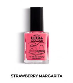 Швидковисихаючий лак для нігтів Avon «УльтраКолір за 60 секунд» Strawberry Margarita / Полунична Маргарита, 10 мл