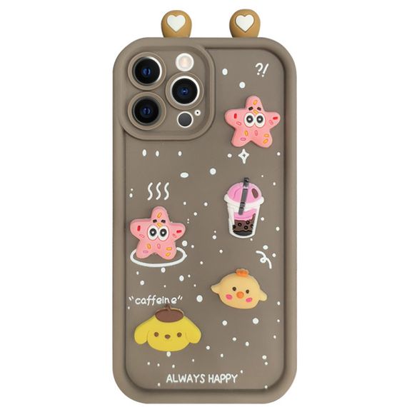 Чохол TPU Toys Case with Ears для Apple iPhone 14 Pro (6.1") Brown