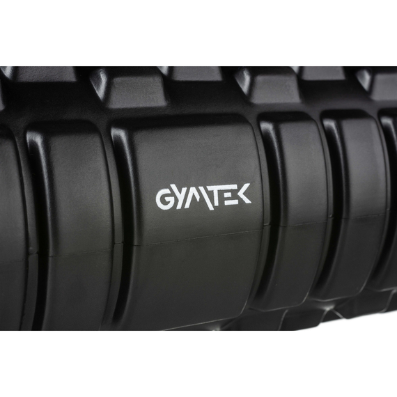 Масажний ролик Gymtek для йоги та фітнесу EVA 33*14см чорно-білий | Зображення 2