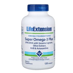 Жирные кислоты Life Extension Супер Омега-3 Плюс, Omega Foundations, Super Omega-3 Plus, (LEX-19881) - Топ