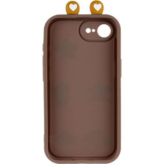 Чехол TPU Toys Case with Ears для Apple iPhone 16e (6.1") Brown | Зображення 2