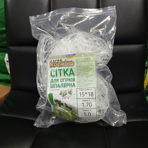 Сітка пластикова 15*18 1,7×10 метрів  посилена (біла) огіркова сітка | Зображення 6