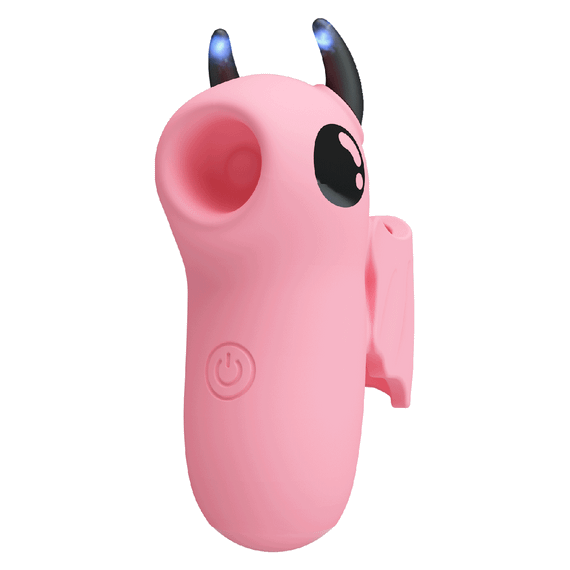 Стимулятор для клітора Pretty Love Magic Devil з сосанням та електростимуляцією, рожевий, 6.9 см sexstyle | Зображення 1