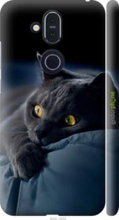 Чохол на Nokia 8.1 Димчастий кіт "825m-1620-2448"