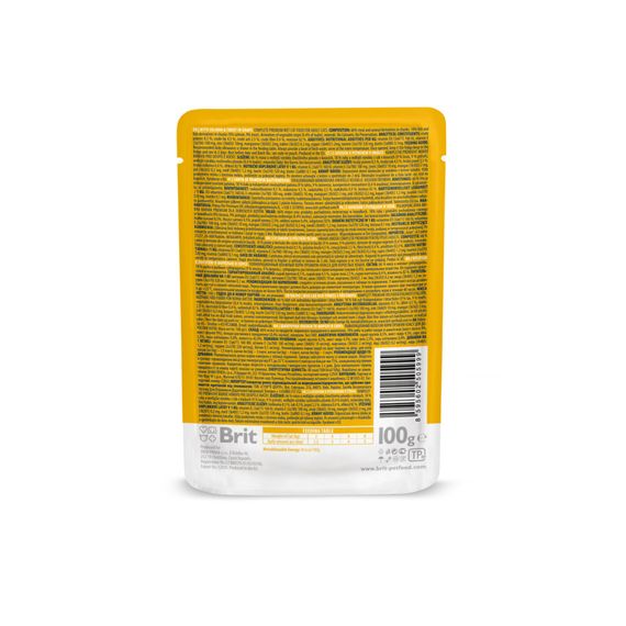 Корм вологий Brit Premium Cat Fish Plate pouches набір паучів для котів рибна тарілка з тріскою, лососем та фореллю 100 г х | Зображення 5