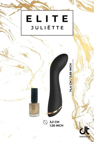 Вібромасажер для точки G Dream Toys Elite Juliette чорний Sex Aura | Зображення 5