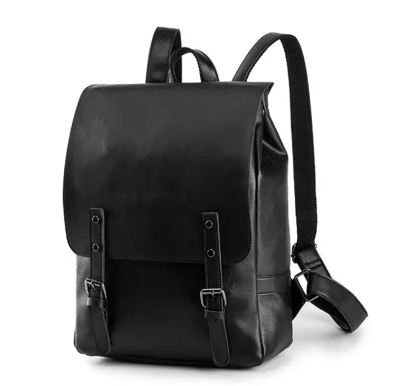 Рюкзак чоловічий міський вінтажний чорний місткий