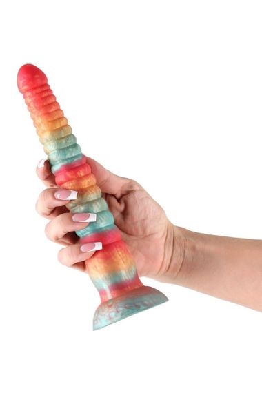 Фаллоимитатор NS Novelties Colours на присоске, разноцветный, 23 см Sex Aura | Зображення 1