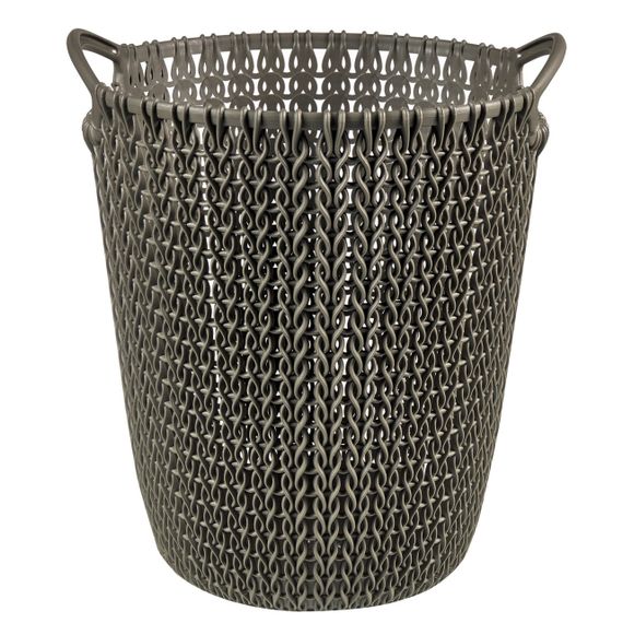 Корзина для паперів пластикова Curver (Курвер) Knit 7 л (03678) Коричневий