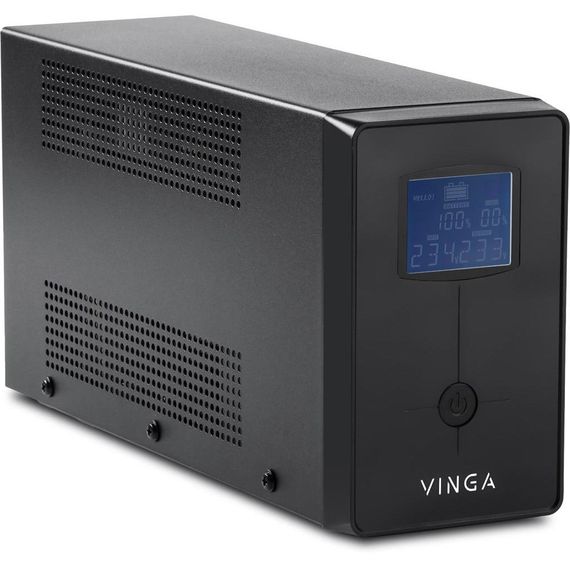 Пристрій безперебійного живлення Vinga LCD 600VA metal case with USB (VPC-600MU) | Зображення 3