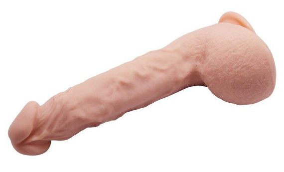 Фаллоимитатор на присоске Baile Beautiful JASON 9,4'' Flesh, BW-008041NR sexstyle | Зображення 12