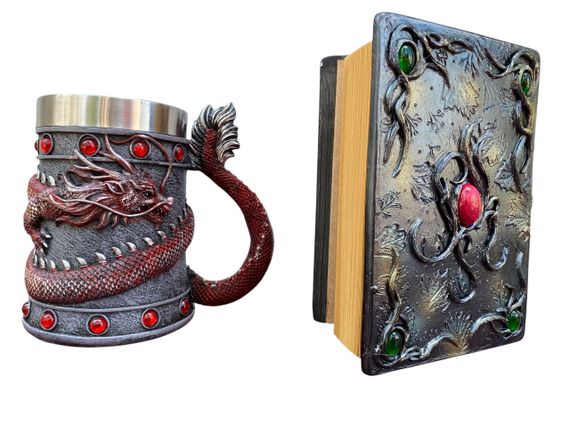 Подарунковий набір Кухоль 3D Танард Red Rose та Блокнот 3D «Лісовий Грімуар Лиси» | Зображення 1