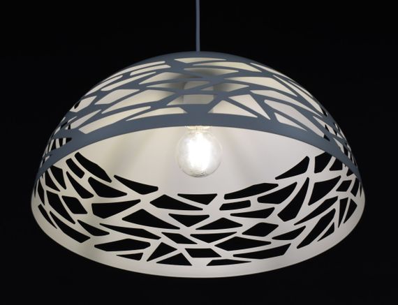 Люстра підвісна на 1 лампочку 27840 Білий 30-180х40х40 см. | Зображення 5