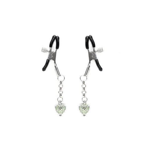 Затискачі для сосків Liebe Seele Glow-in-dark Nipple Clamps One Size Зелений | Зображення 3