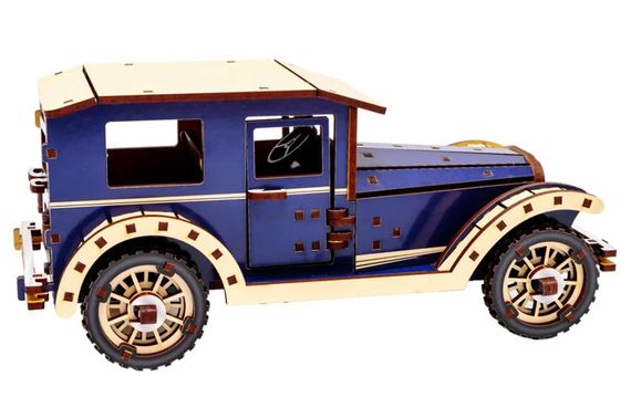 Конструктор Puz-00955 Retro car, дерев'яний PuzzleOK | Зображення 2