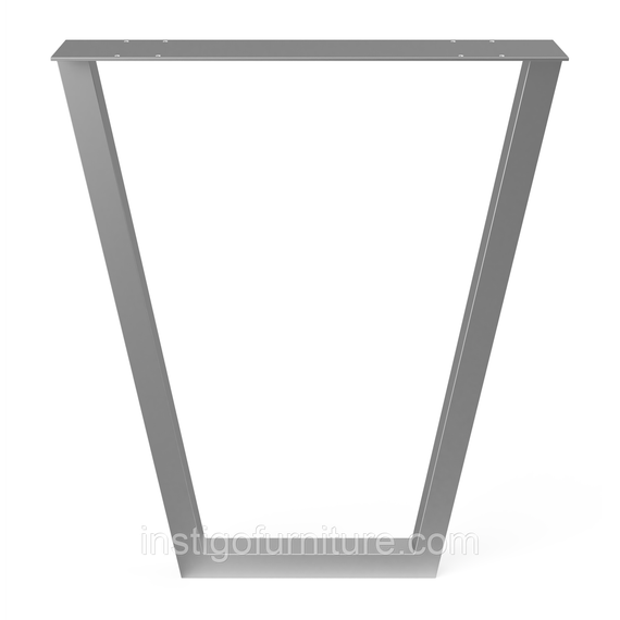 Комплект опор для столу з металу 630×100mm, H=730mm (профільна труба: 40x40mm) Сірий | Зображення 2