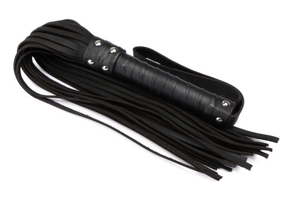 Флогер з натуральної шкіри Flirty Hard Leather - Black, BG-00002 sexstyle | Зображення 2