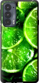 Чохол на Motorola Edge 20 Зелені часточки лимона "852b-2497-2448"