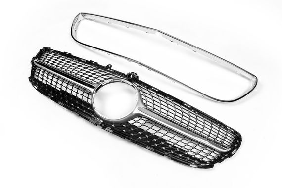 Передняя решетка 2014-2018 (Diamond Silver) для Mercedes CLS C218 | Зображення 3