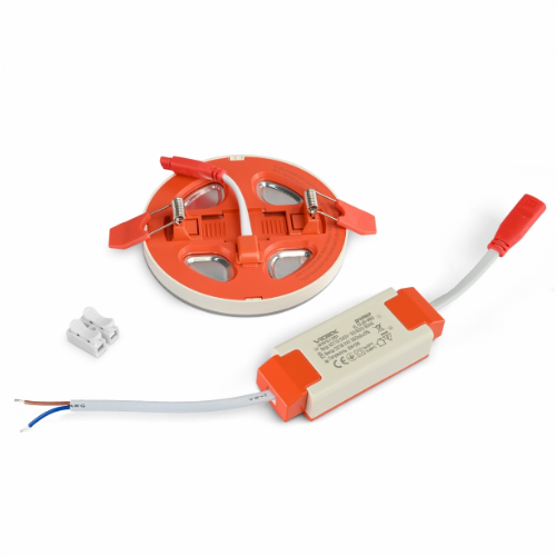 LED Світильник врізний 6W+3W 5000+2700К з декоративною підсвіткою VL-DL4R-0652 Videx | Зображення 6